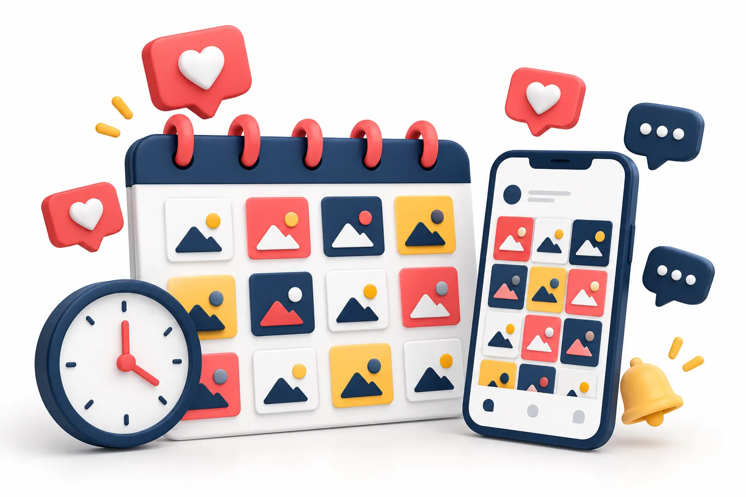 Social media management with daily posts and video editing