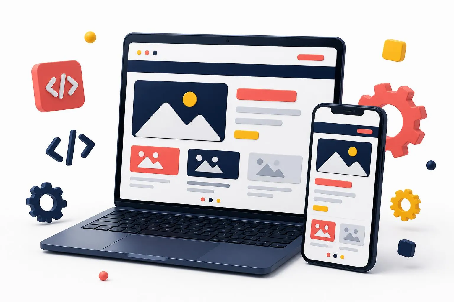 WordPress website development in Pakistan on laptop and mobile